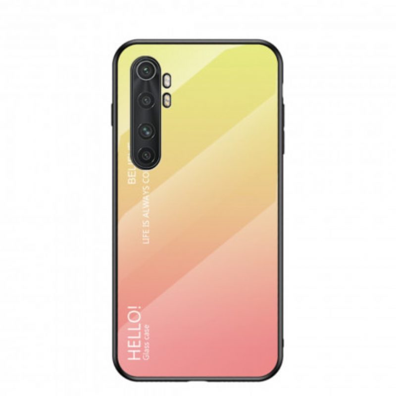 Hoesje voor Xiaomi Mi Note 10 Lite Gehard Glas Hallo