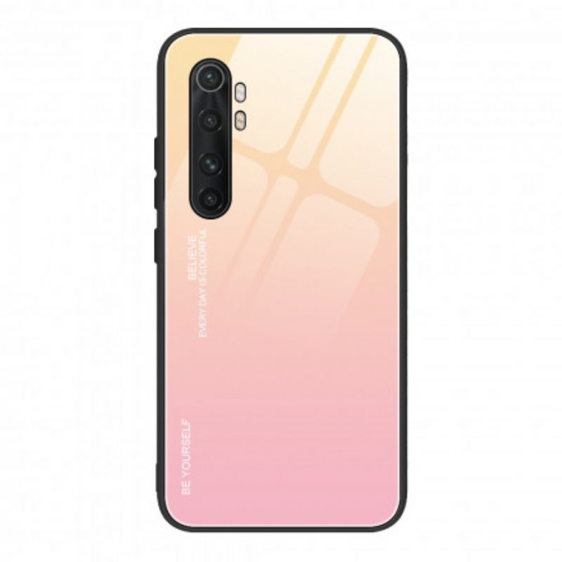 Hoesje voor Xiaomi Mi Note 10 Lite Gehard Glas Wees Jezelf