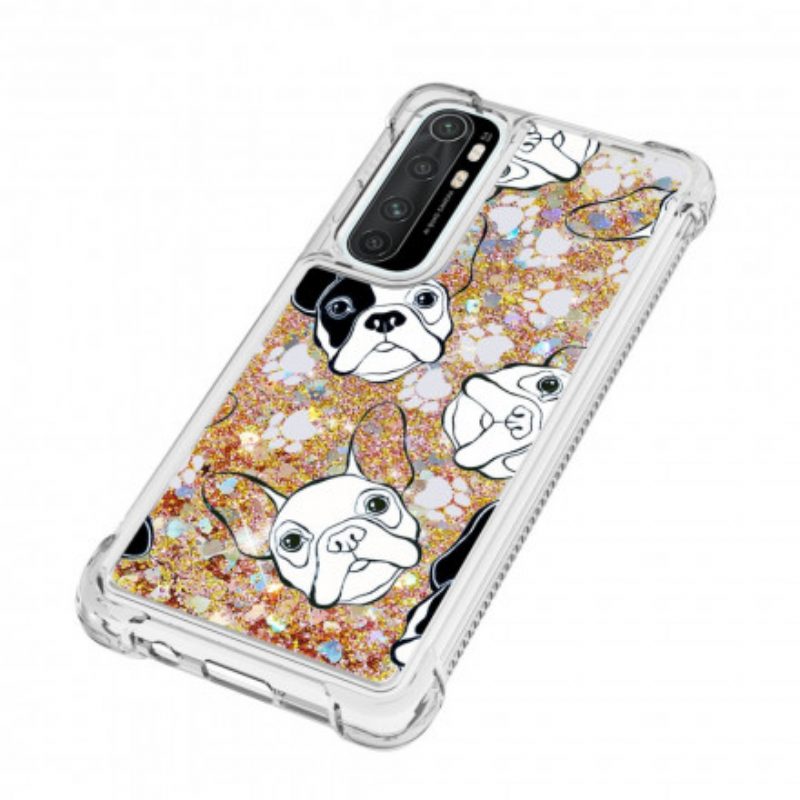 Hoesje voor Xiaomi Mi Note 10 Lite Mr Dog Pailletten