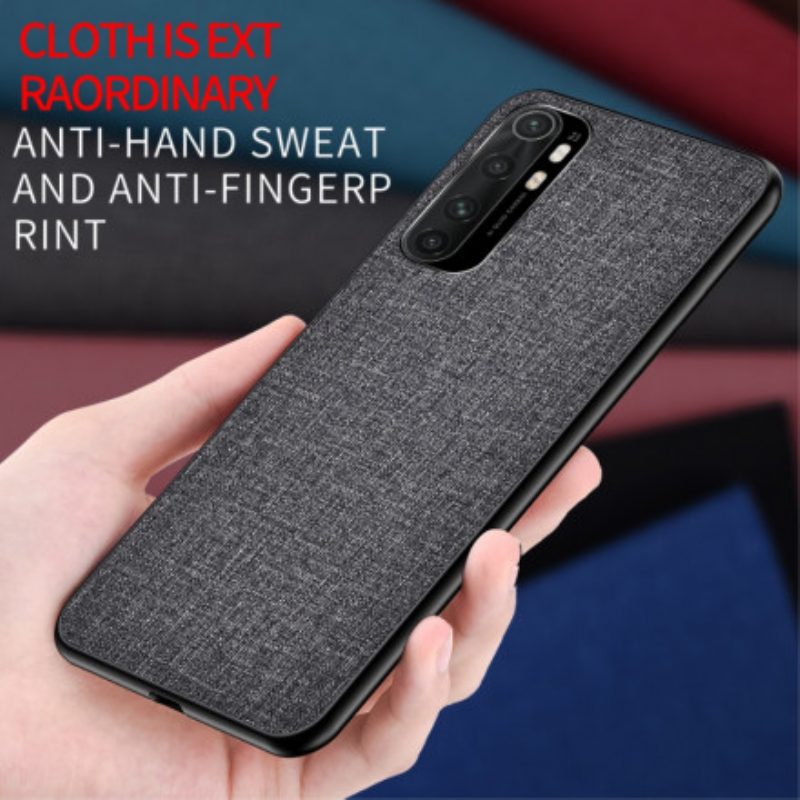 Hoesje voor Xiaomi Mi Note 10 Lite Stoffen Textuur