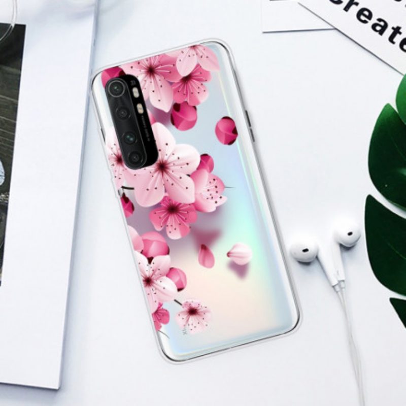 Hoesje voor Xiaomi Mi Note 10 Lite Zuivere Roze Bloem