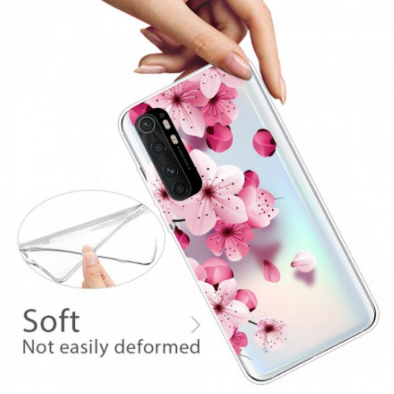 Hoesje voor Xiaomi Mi Note 10 Lite Zuivere Roze Bloem