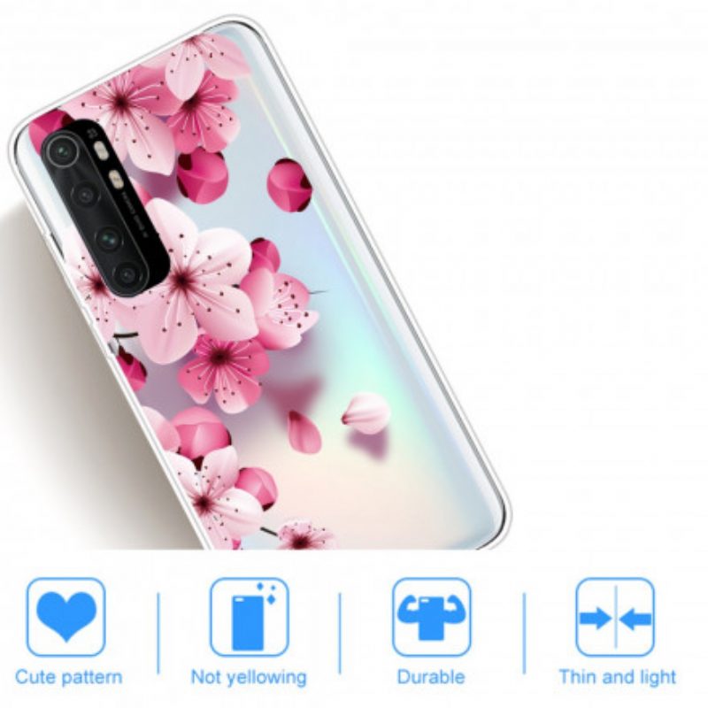 Hoesje voor Xiaomi Mi Note 10 Lite Zuivere Roze Bloem