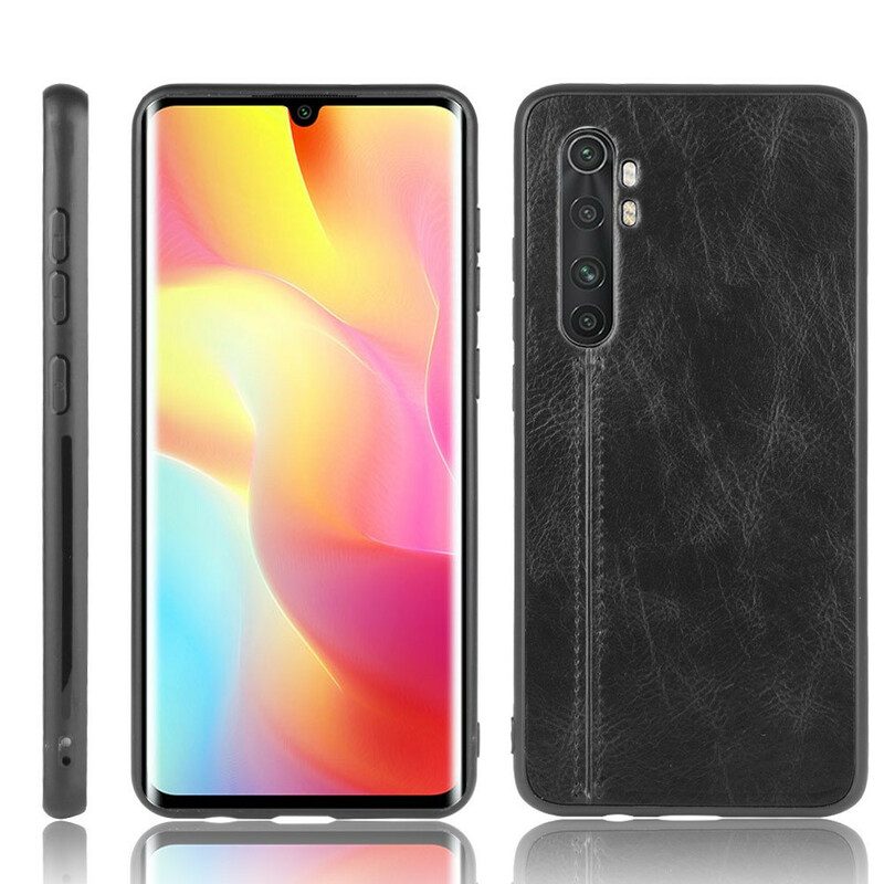 Telefoonhoesje voor Xiaomi Mi Note 10 Lite Couture-leereffect