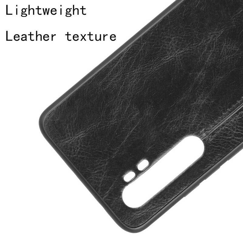 Telefoonhoesje voor Xiaomi Mi Note 10 Lite Couture-leereffect