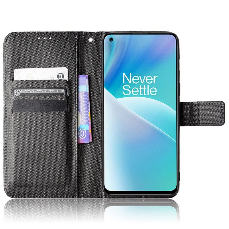 Leren Hoesje voor OnePlus Nord 2T 5G Met Ketting Kunstleren Riem