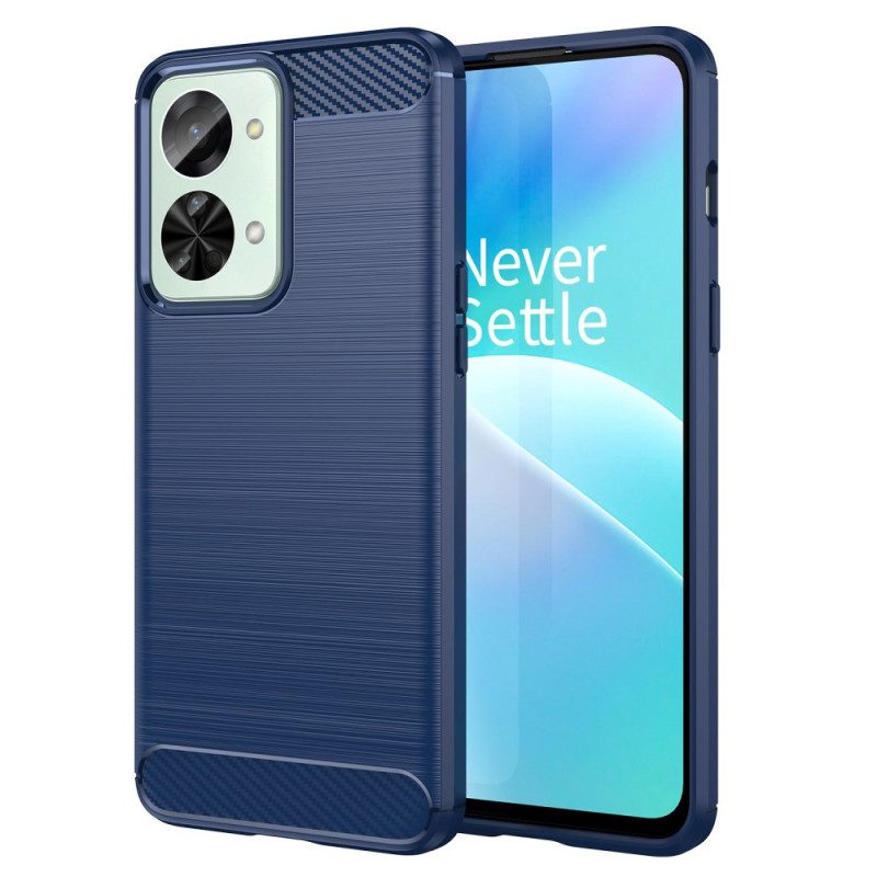 Telefoonhoesje voor OnePlus Nord 2T 5G Koolstofarm Geborsteld