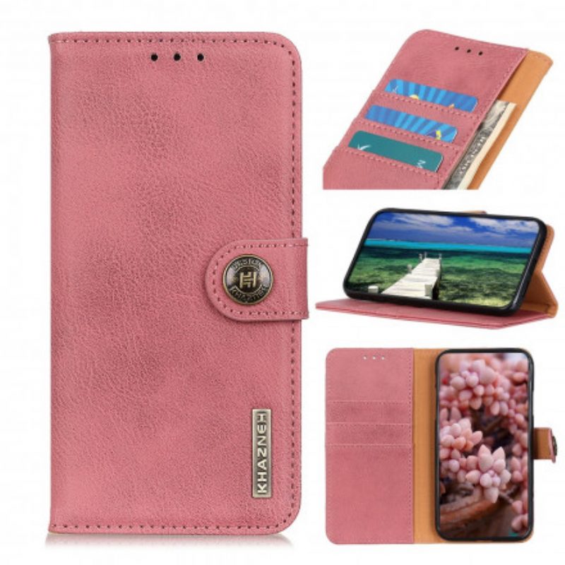 Flip Case voor Realme C21 Imitatieleer Khazneh