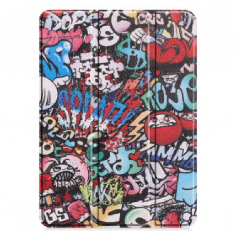 Bescherming Hoesje voor iPad Pro 11" (2021) Graffiti Pennenhouder