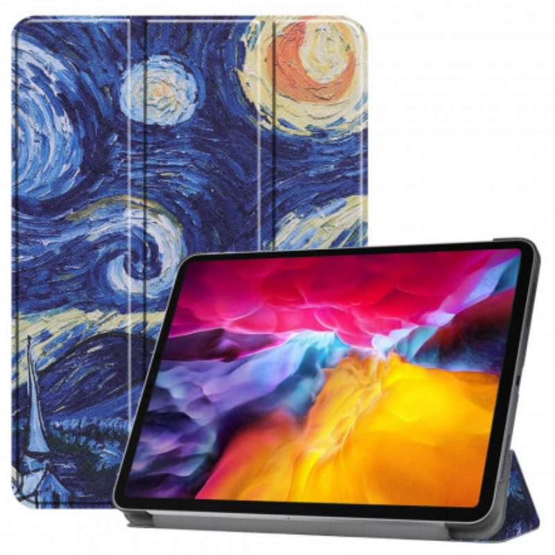 Bescherming Hoesje voor iPad Pro 11" (2021) Sterrennacht Pennenhouder