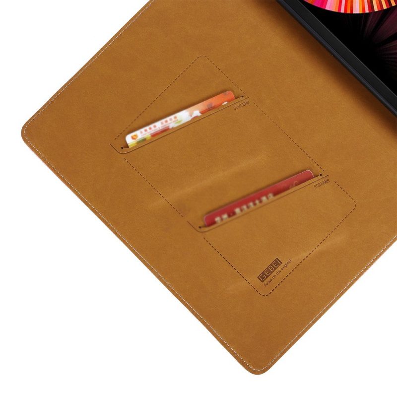 Case voor iPad Pro 11" (2021) Gebei Kunstleer Lychee