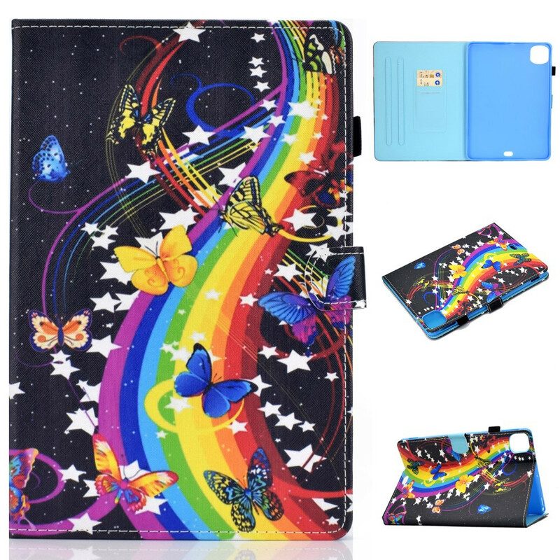 Folio-hoesje voor iPad Pro 11" (2021) Regenboog Vlinders