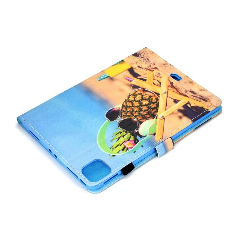 Leren Hoesje voor iPad Pro 11" (2021) Ananas Strand