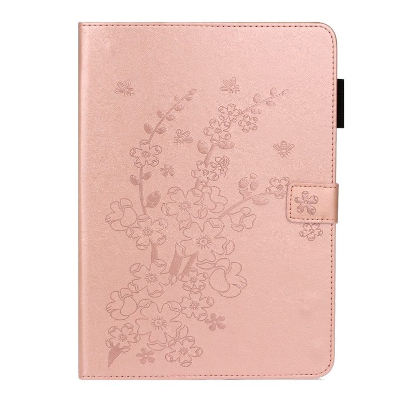 Leren Hoesje voor iPad Pro 11" (2021) Bloemen