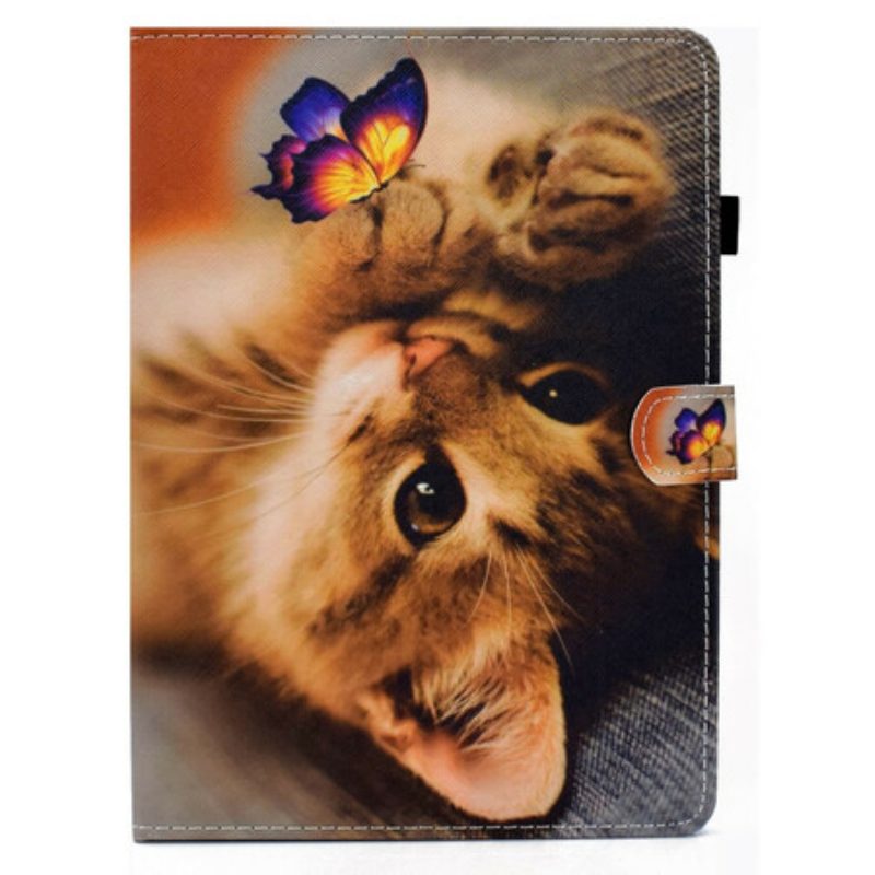 Leren Hoesje voor iPad Pro 11" (2021) Mijn Kitten En Vlinder