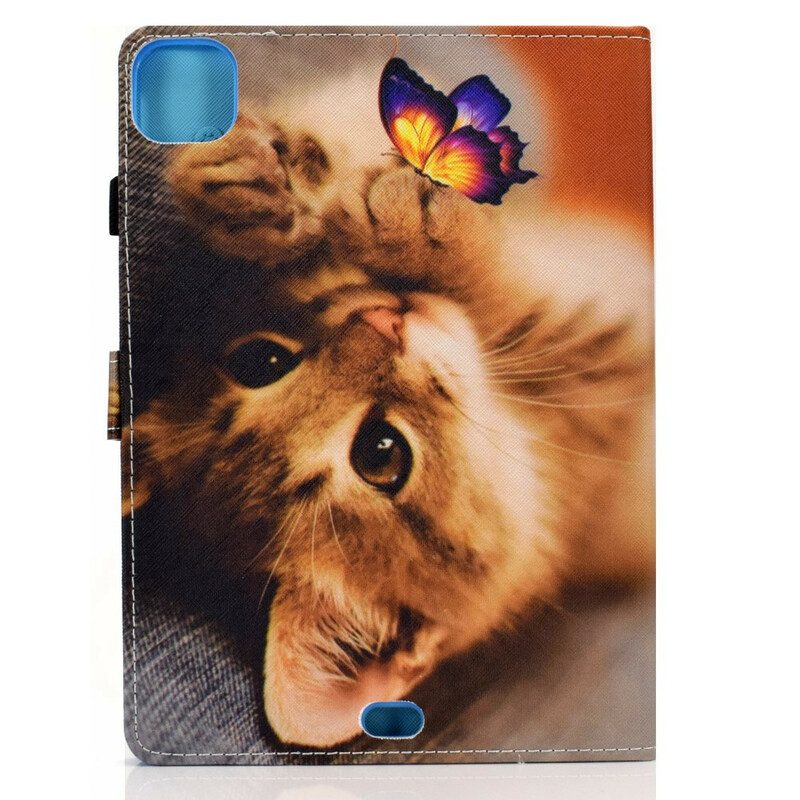 Leren Hoesje voor iPad Pro 11" (2021) Mijn Kitten En Vlinder