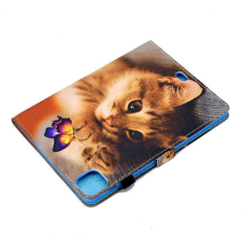 Leren Hoesje voor iPad Pro 11" (2021) Mijn Kitten En Vlinder