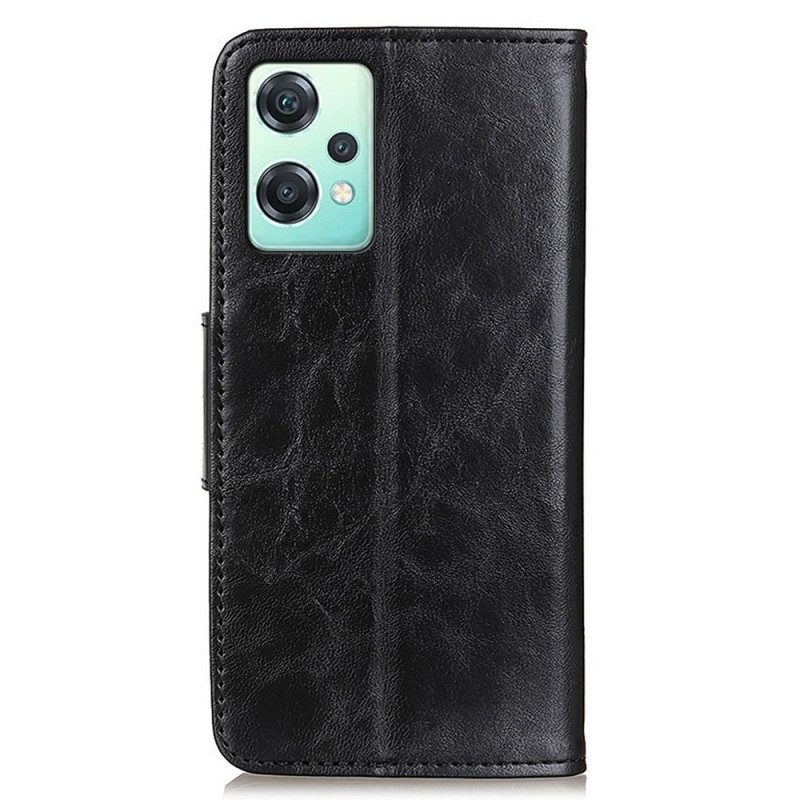 Flip Case voor OnePlus Nord CE 2 Lite 5G Gespleten Lederen Vintage Sluiting