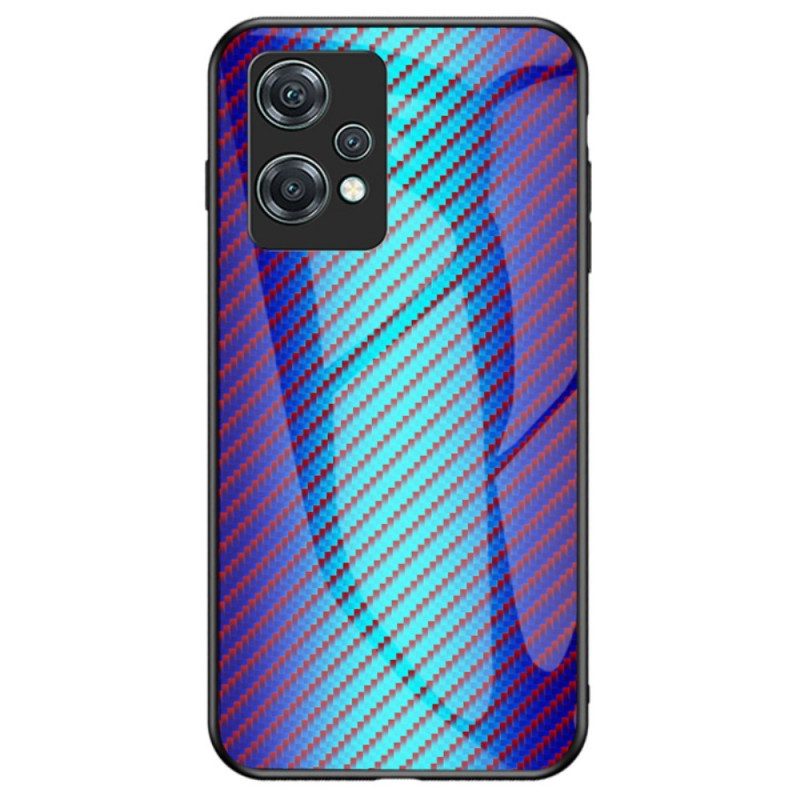 Hoesje voor OnePlus Nord CE 2 Lite 5G Koolstofvezel Gehard Glas