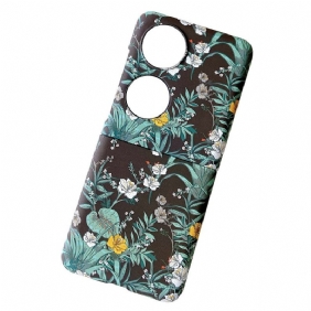 Hoesje voor Huawei P50 Pocket Bloemen