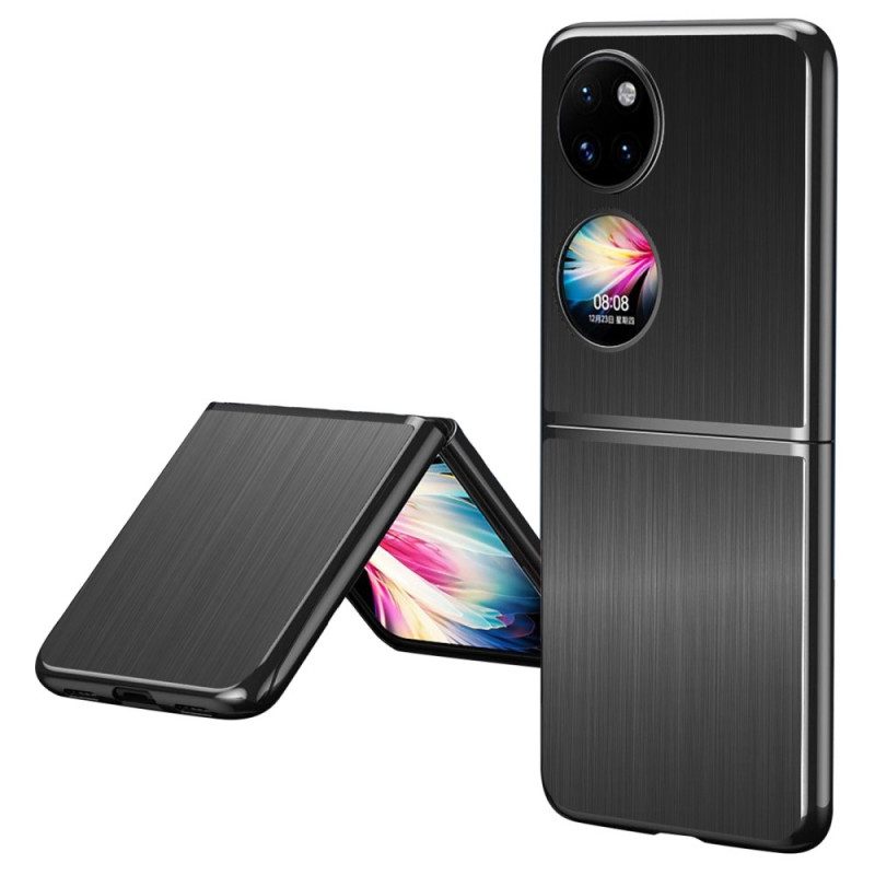 Hoesje voor Huawei P50 Pocket Geborsteld Metalen Effect