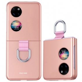 Hoesje voor Huawei P50 Pocket Huid-aanraking Met Ring