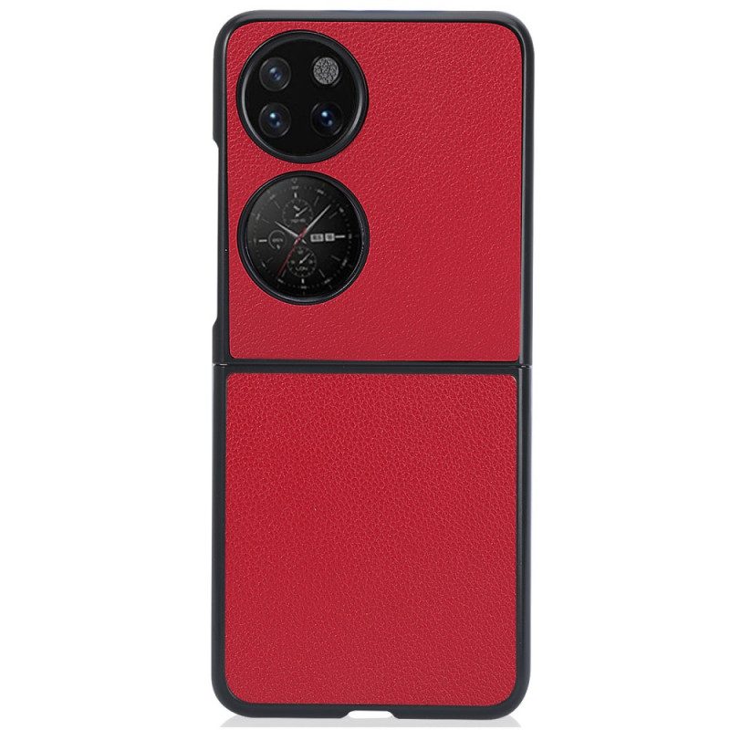 Hoesje voor Huawei P50 Pocket Litchi-leereffect