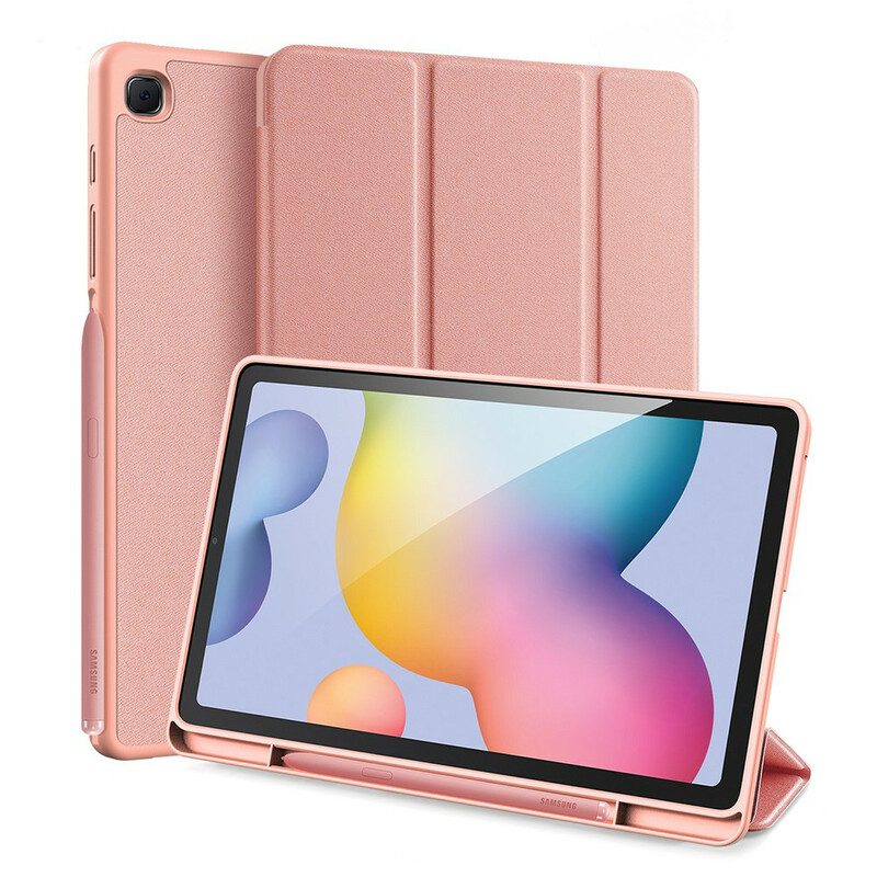 Bescherming Hoesje voor Samsung Galaxy Tab S6 Lite Domo Serie Dux-ducis Pennenhouder