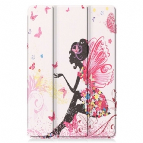 Bescherming Hoesje voor Samsung Galaxy Tab S6 Lite Floral Fairy Potlood Houder