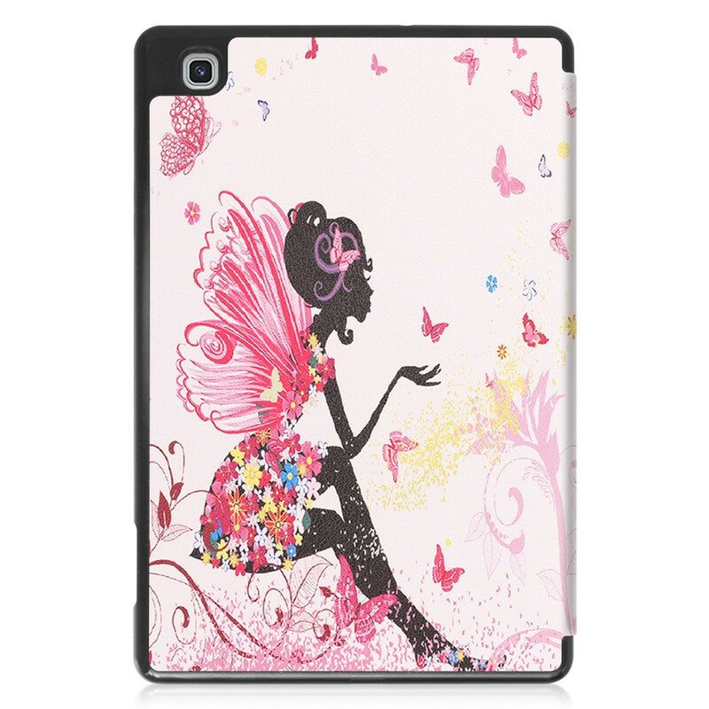 Bescherming Hoesje voor Samsung Galaxy Tab S6 Lite Floral Fairy Potlood Houder