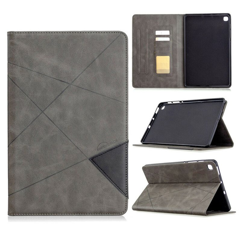 Case voor Samsung Galaxy Tab S6 Lite Geometrie Leereffect