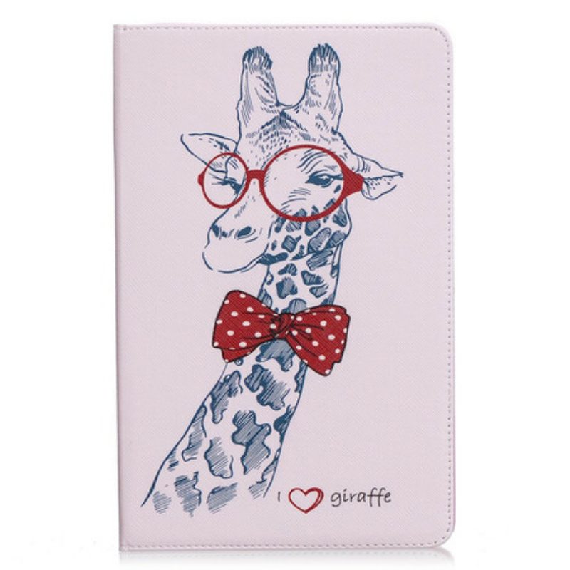 Cover voor Samsung Galaxy Tab S6 Lite Slimme Giraf