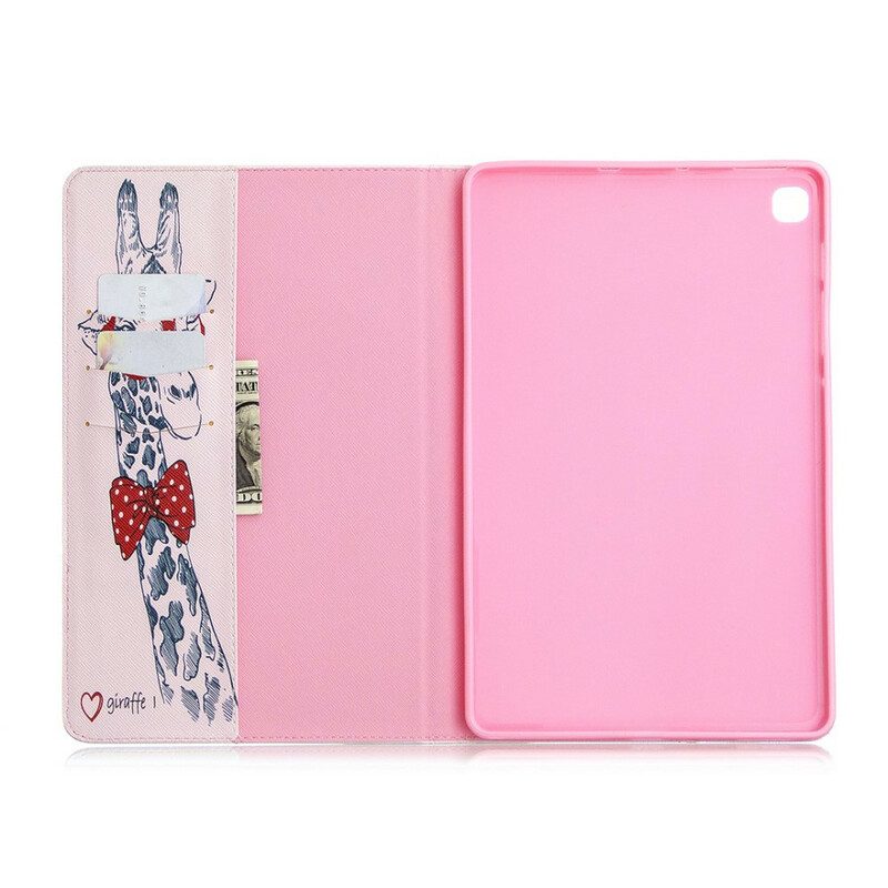 Cover voor Samsung Galaxy Tab S6 Lite Slimme Giraf