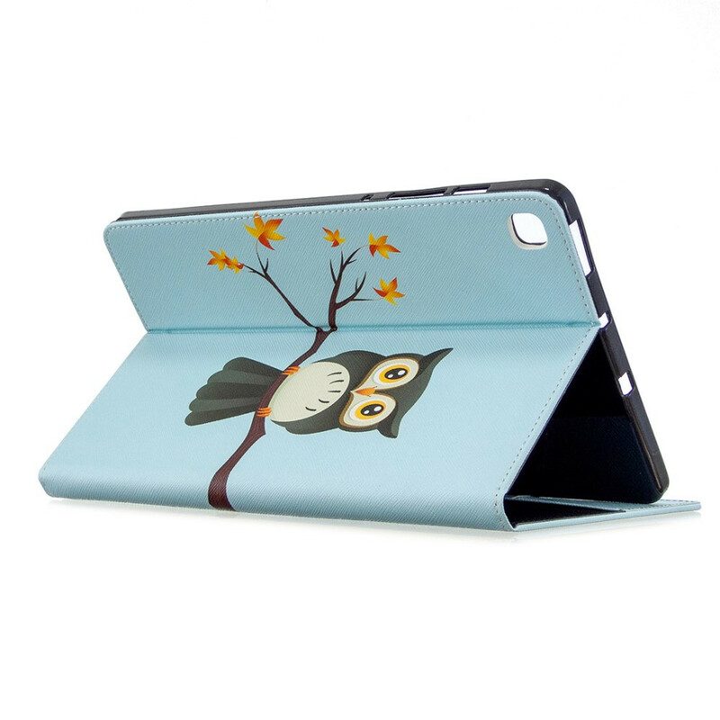 Cover voor Samsung Galaxy Tab S6 Lite Uil Op Zijn Tak