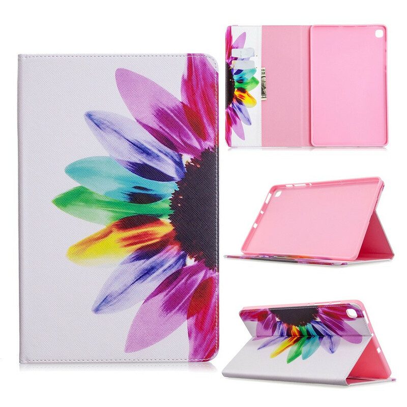 Cover voor Samsung Galaxy Tab S6 Lite Waterverf Bloem