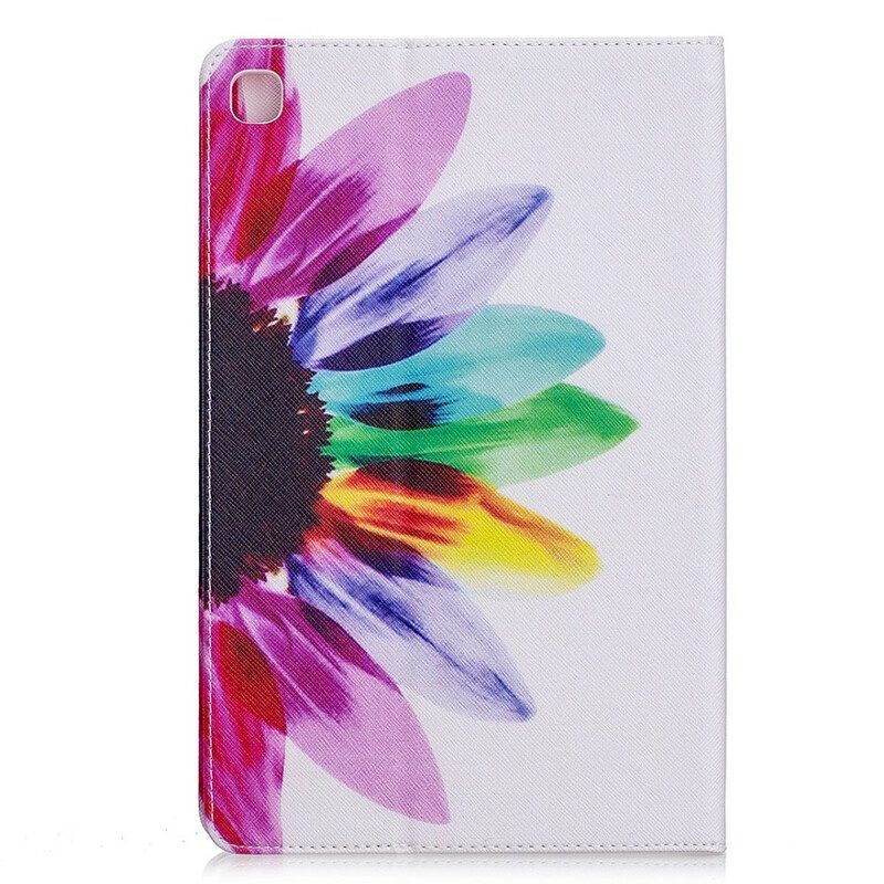 Cover voor Samsung Galaxy Tab S6 Lite Waterverf Bloem