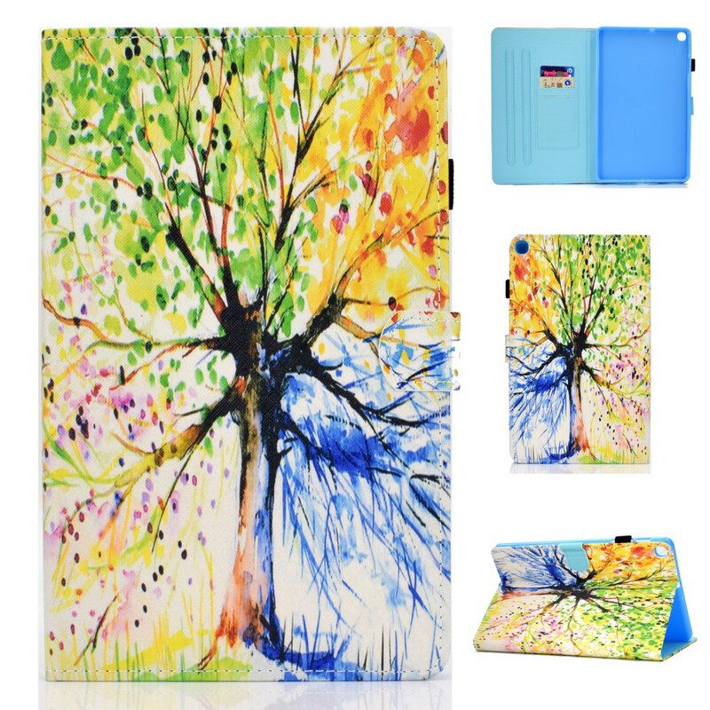 Flip Case voor Samsung Galaxy Tab S6 Lite Aquarel Boom