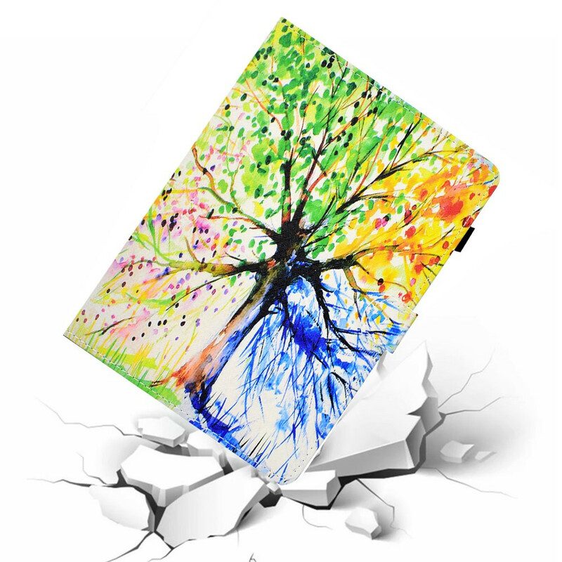 Flip Case voor Samsung Galaxy Tab S6 Lite Aquarel Boom