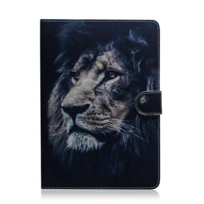 Flip Case voor Samsung Galaxy Tab S6 Lite Leeuwen Hoofd