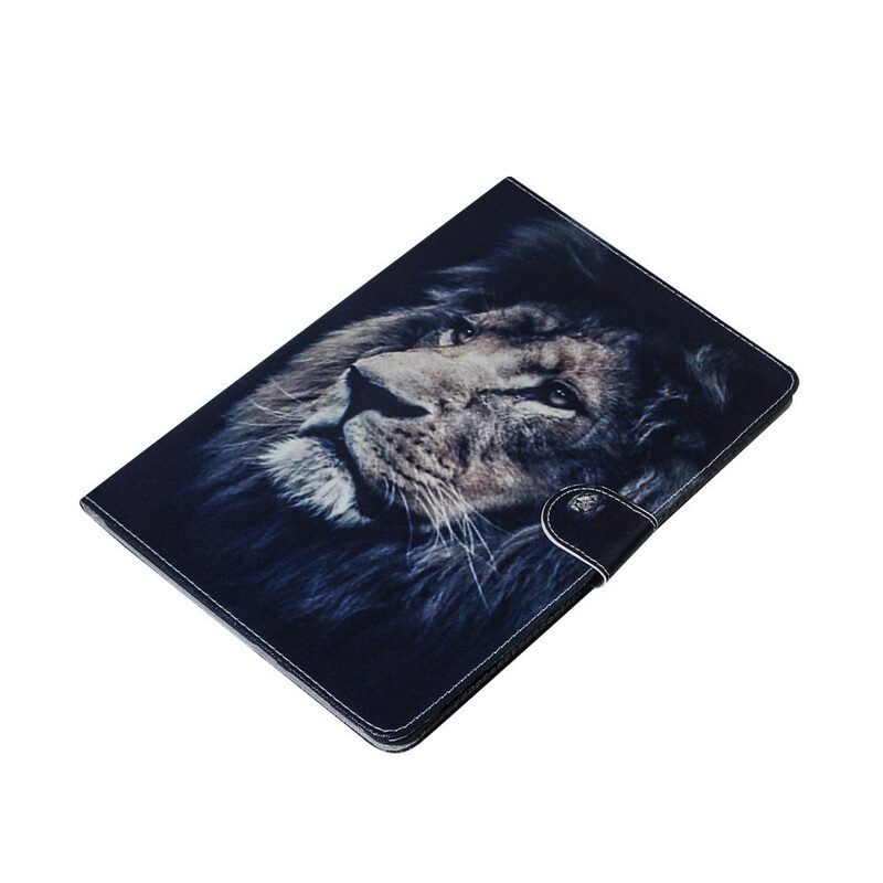 Flip Case voor Samsung Galaxy Tab S6 Lite Leeuwen Hoofd