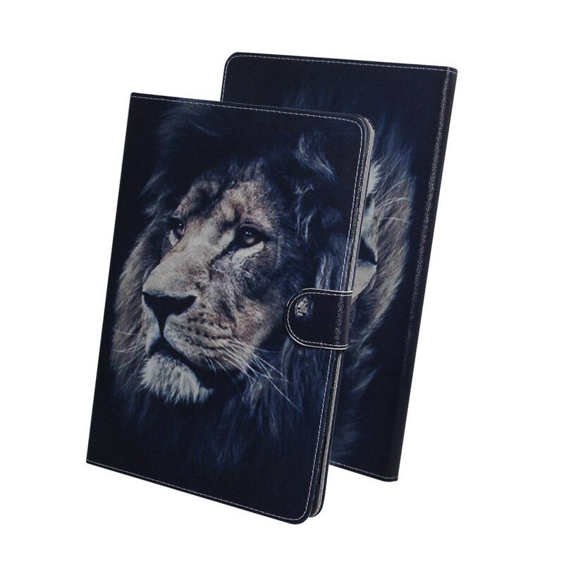 Flip Case voor Samsung Galaxy Tab S6 Lite Leeuwen Hoofd