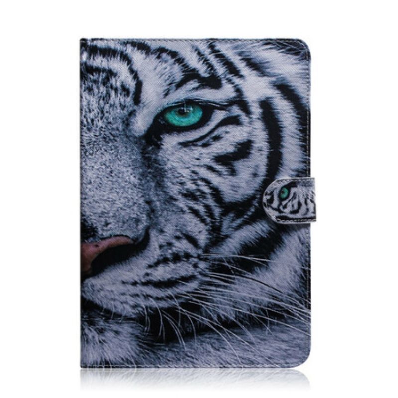 Flip Case voor Samsung Galaxy Tab S6 Lite Tijger Hoofd