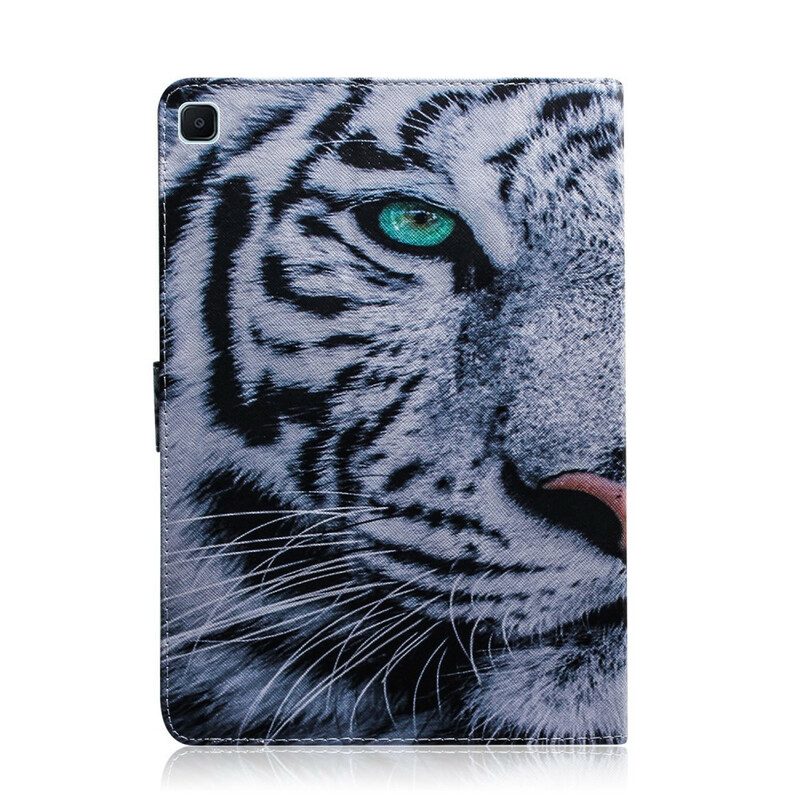 Flip Case voor Samsung Galaxy Tab S6 Lite Tijger Hoofd