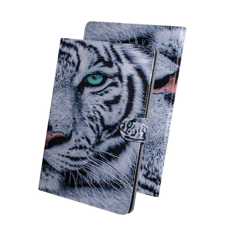 Flip Case voor Samsung Galaxy Tab S6 Lite Tijger Hoofd