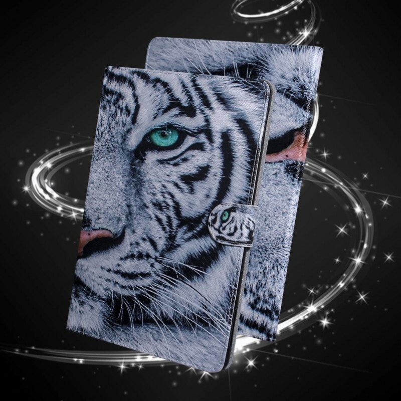 Flip Case voor Samsung Galaxy Tab S6 Lite Tijger Hoofd