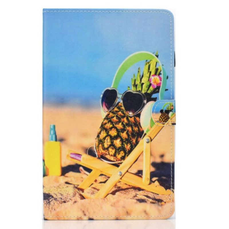 Folio-hoesje voor Samsung Galaxy Tab S6 Lite Ananas Strand