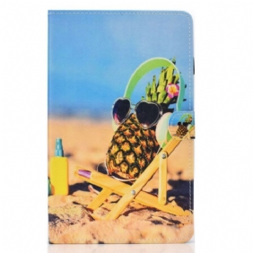 Folio-hoesje voor Samsung Galaxy Tab S6 Lite Ananas Strand