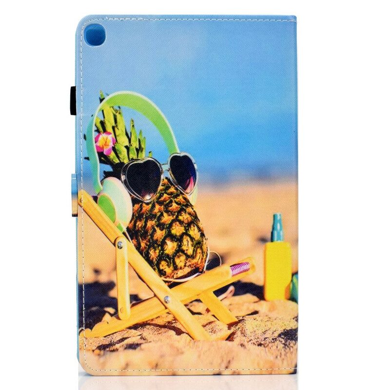 Folio-hoesje voor Samsung Galaxy Tab S6 Lite Ananas Strand