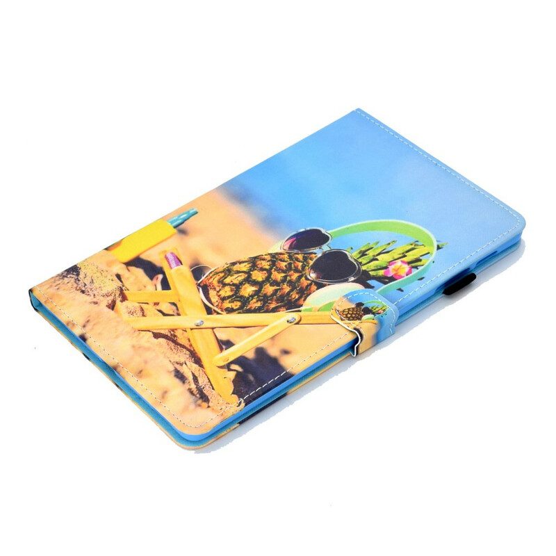 Folio-hoesje voor Samsung Galaxy Tab S6 Lite Ananas Strand