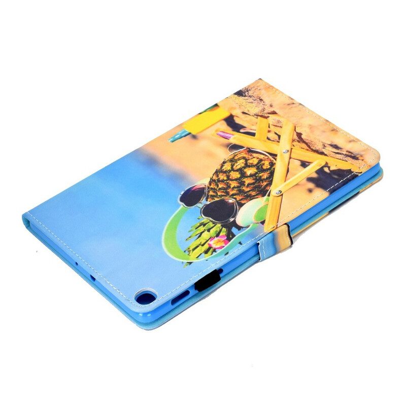 Folio-hoesje voor Samsung Galaxy Tab S6 Lite Ananas Strand